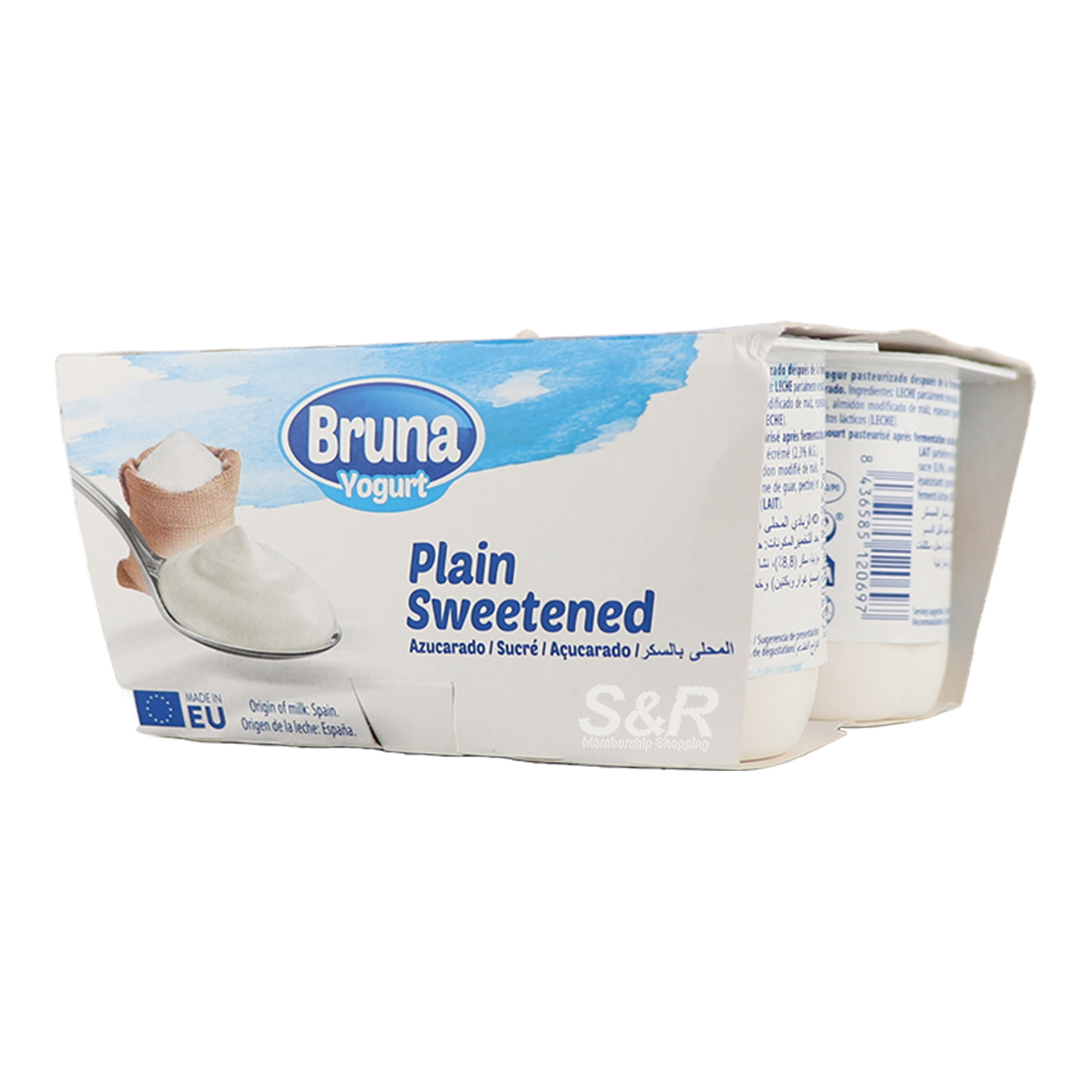 Bruna Yogurt Plain Sweetened 4pcs x 125g